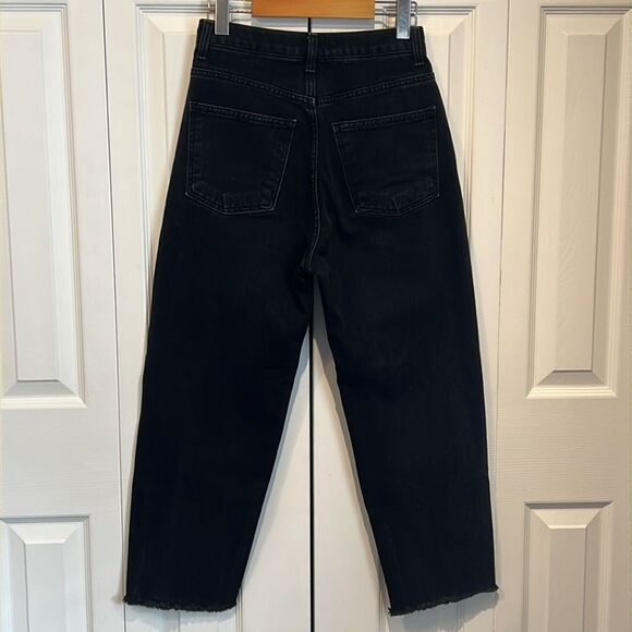 Oak & Fort Black High Rise Ankle Length Jeans Size M - Picture 5 of 9
